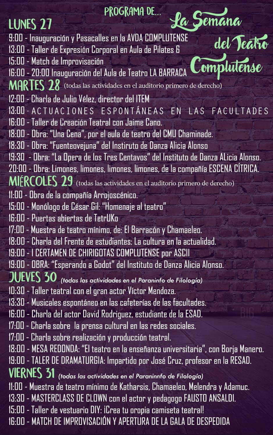 Semana Complutense del Teatro