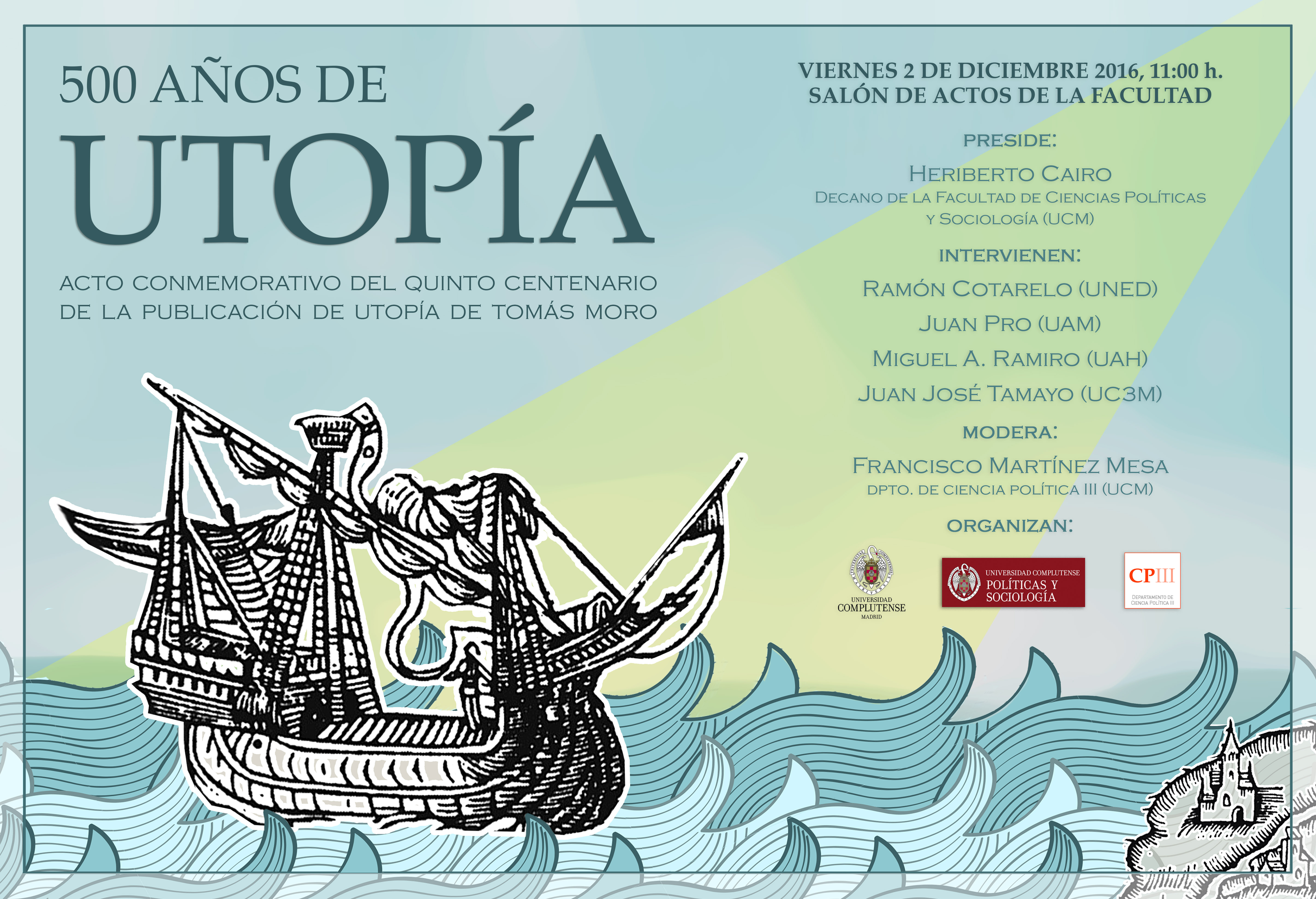 ACTO CONMEMORATIVO 500 ANIVERSARIO DE LA PUBLICACIÓN DE