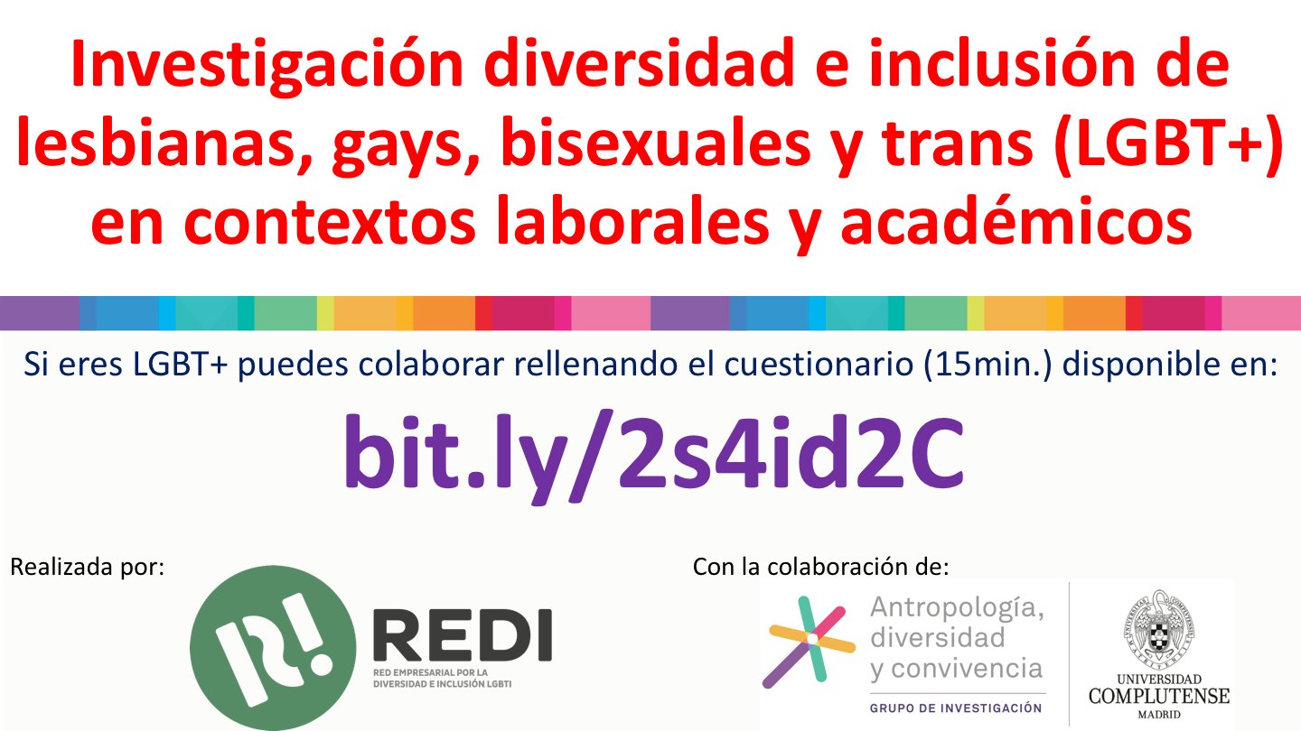 ENCUESTA SOBRE LA SITUACIÓN DEL COLECTIVO LGBT+ EN CONTEXTOS LABORALES Y ACADÉMICOS (REDI)
