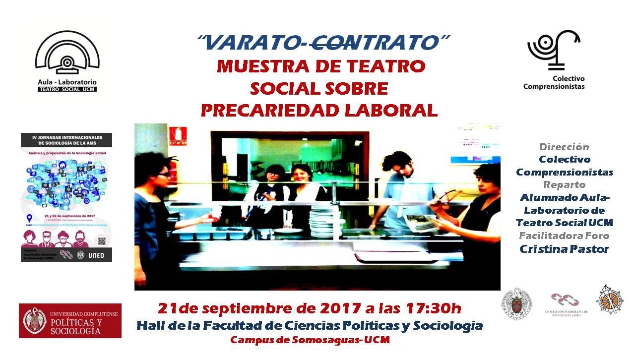 Teatro Social UCM: Representación de "Varato- Con Trato" (Jueves, 21 de septiembre)