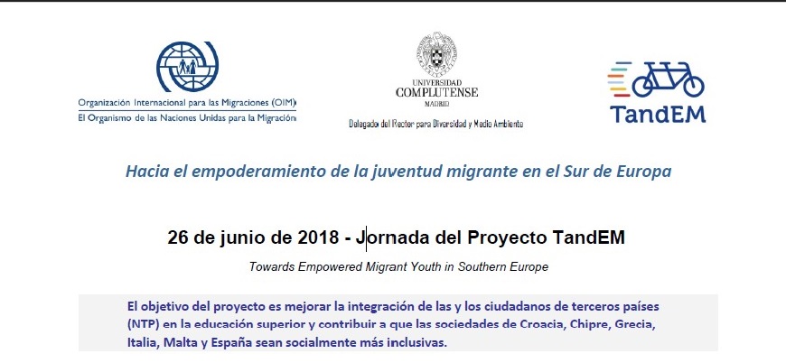 JORNADA PROYECTO TandEM:  "Hacia el empoderamiento de la juventud migrante en el Sur de Europa" - 1