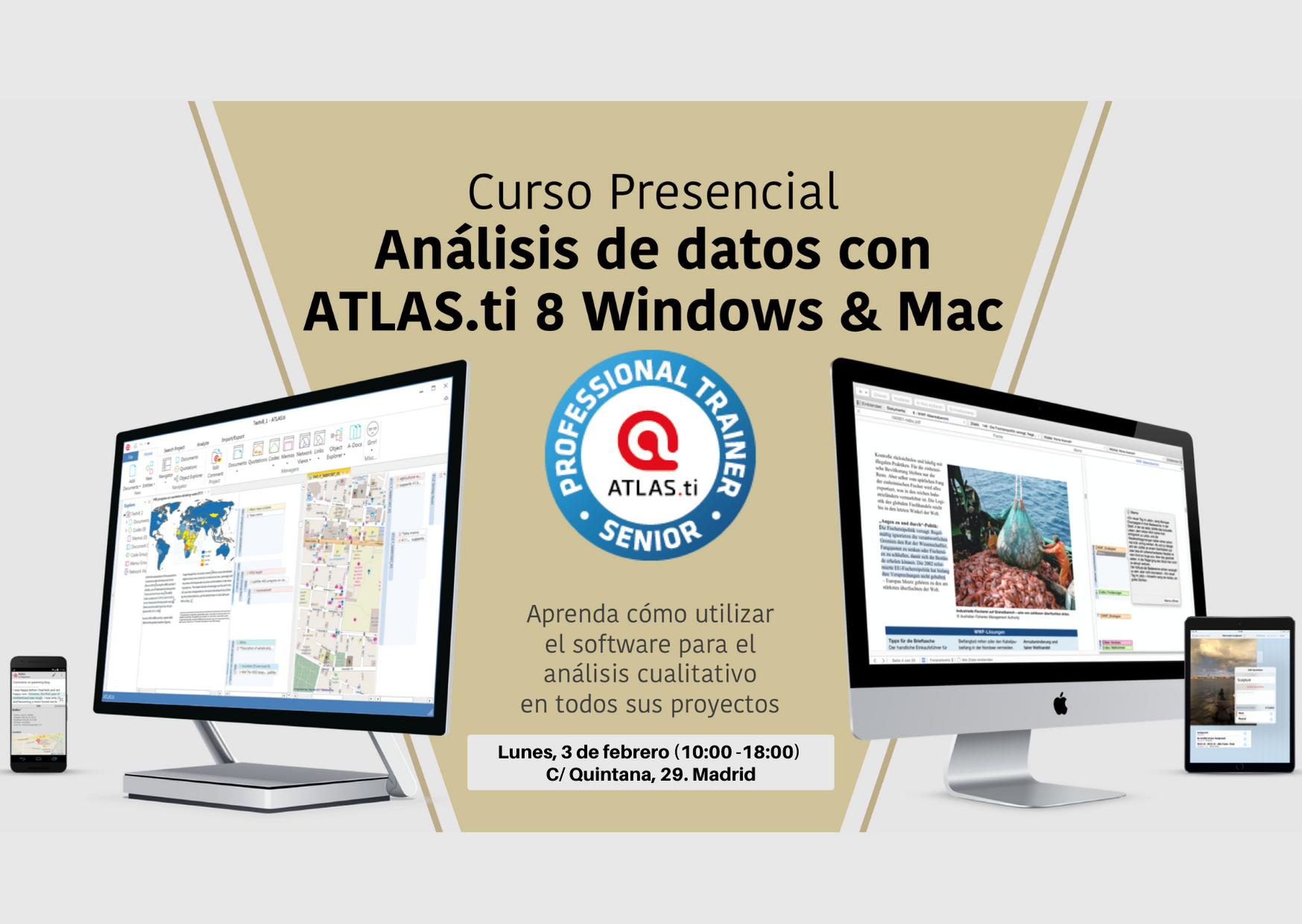 Curso presencial de ATLAS.ti 8 Windows  