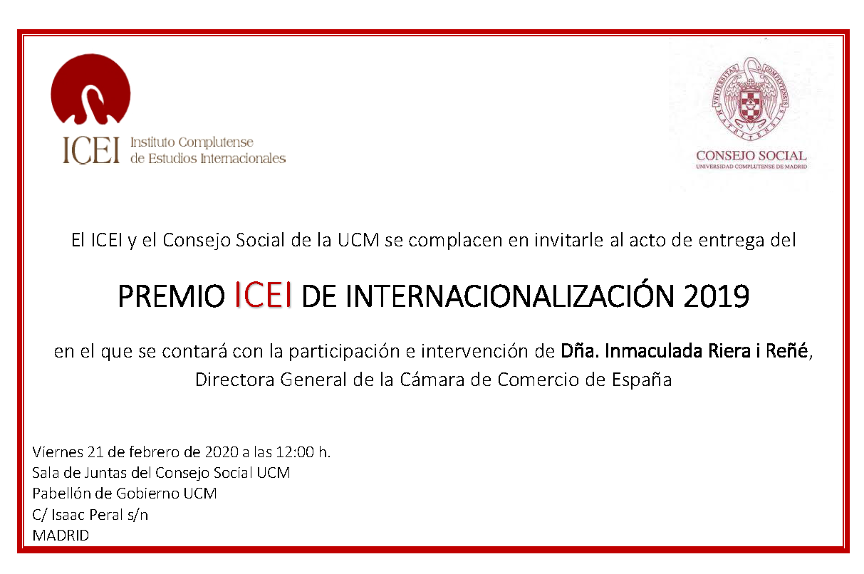 Premios ICEI Internacionalización 2019