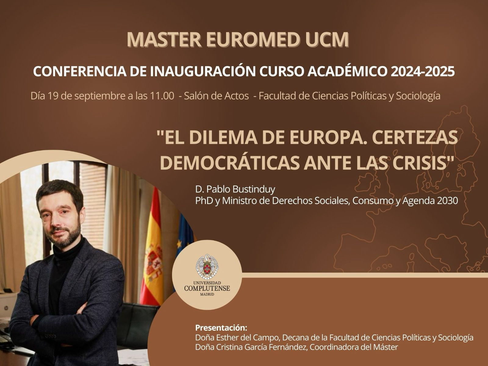 Conferencia de Inauguración del Curso Académico 2024-2025 Master Euromed