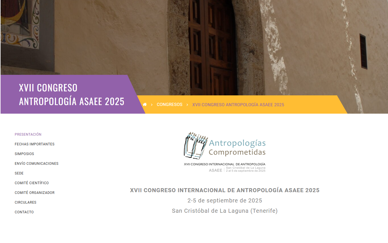 XVII Congreso Antropología ASAEE 2025