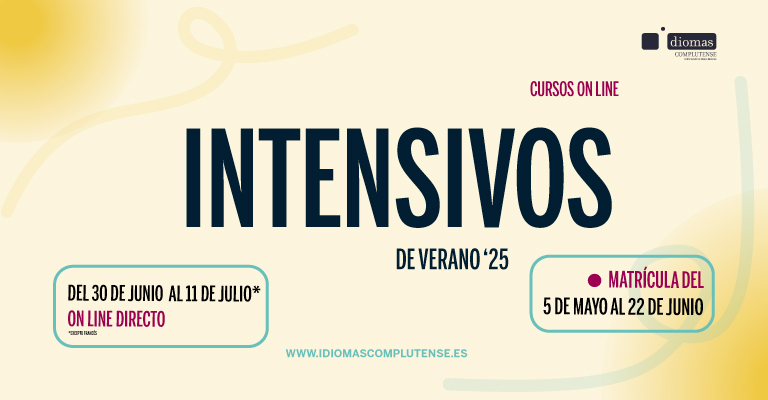 Idiomas Complutense: intensivos de verano (mes de julio)