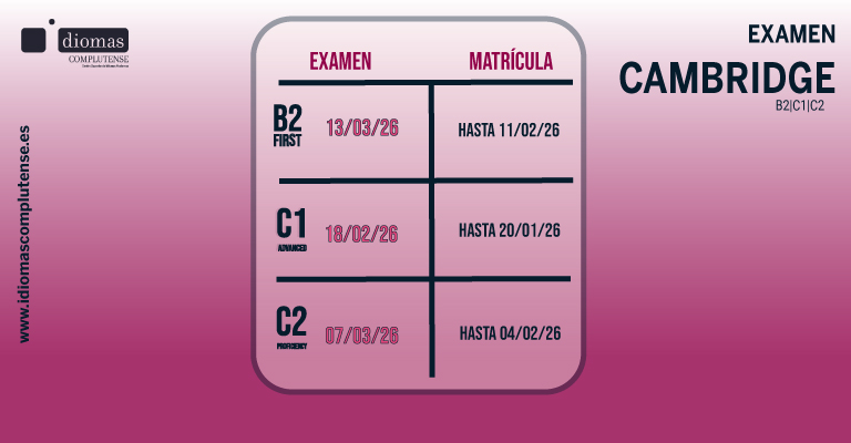 Abierta matrícula para exámenes Cambridge