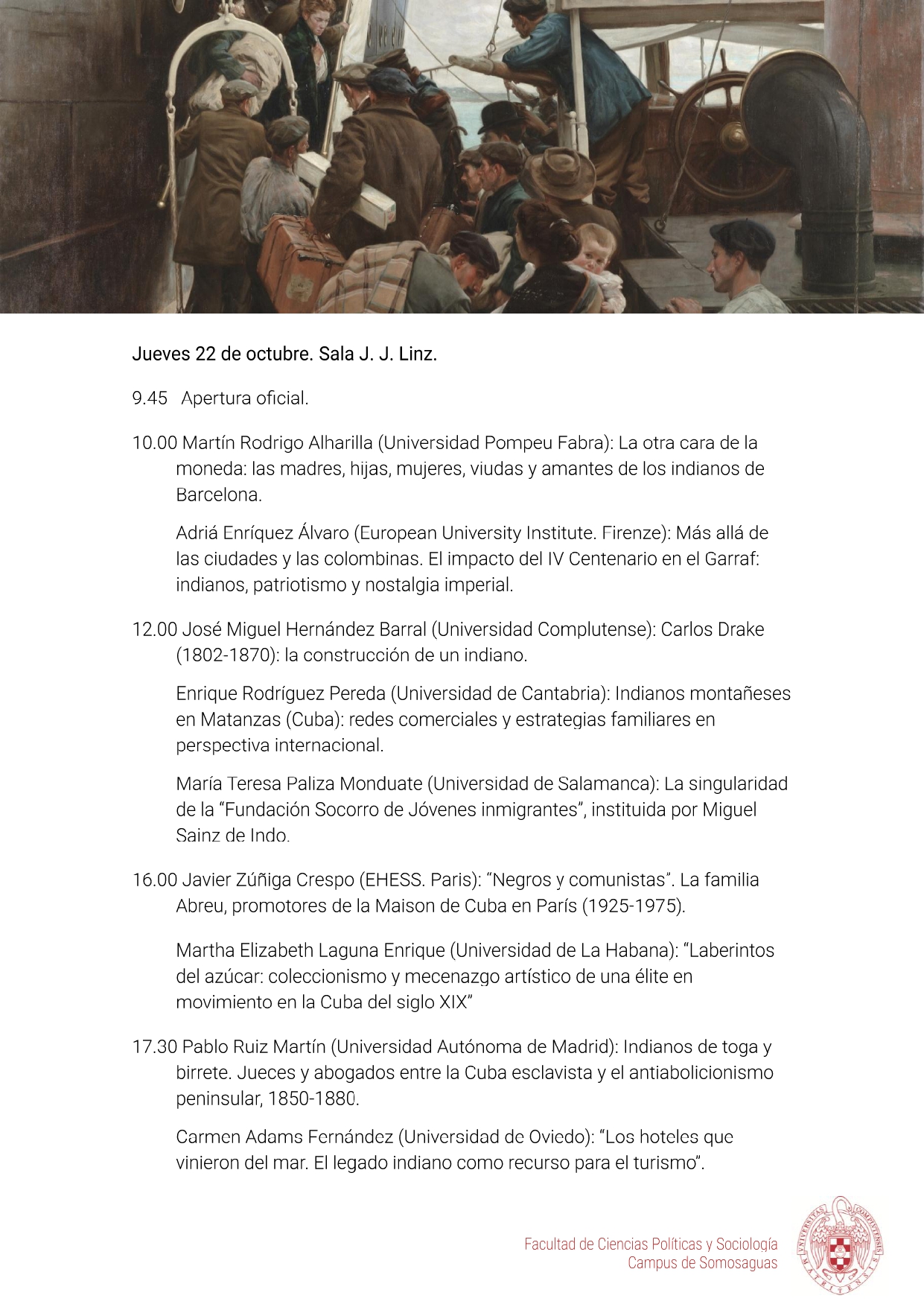 Congreso Internacional "Indianos: élites en movimiento (1830-1900)"